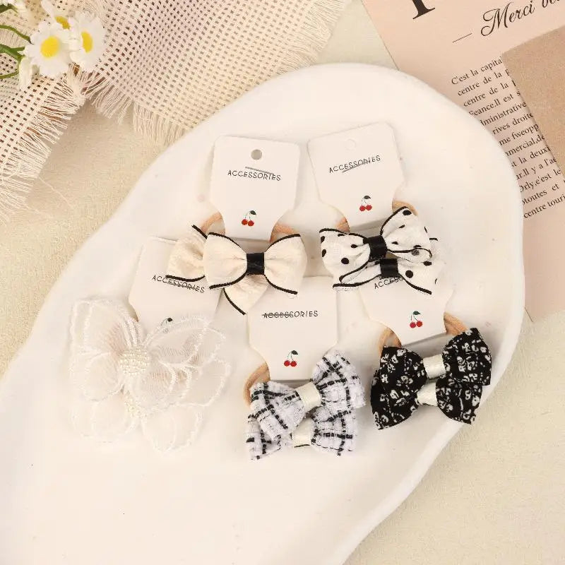 10-Pack Lace Butterfly Bow Hair Ties for Girls | Cute Set Girls Hair Accessories Oasis Select 03