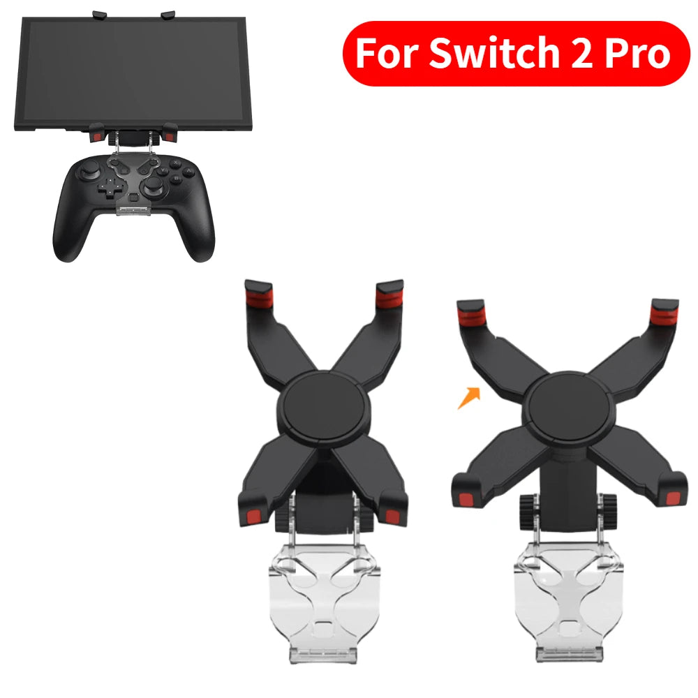 2-in-1 X-Shape Stand Clip for Switch 2 Pro Controller & Phone