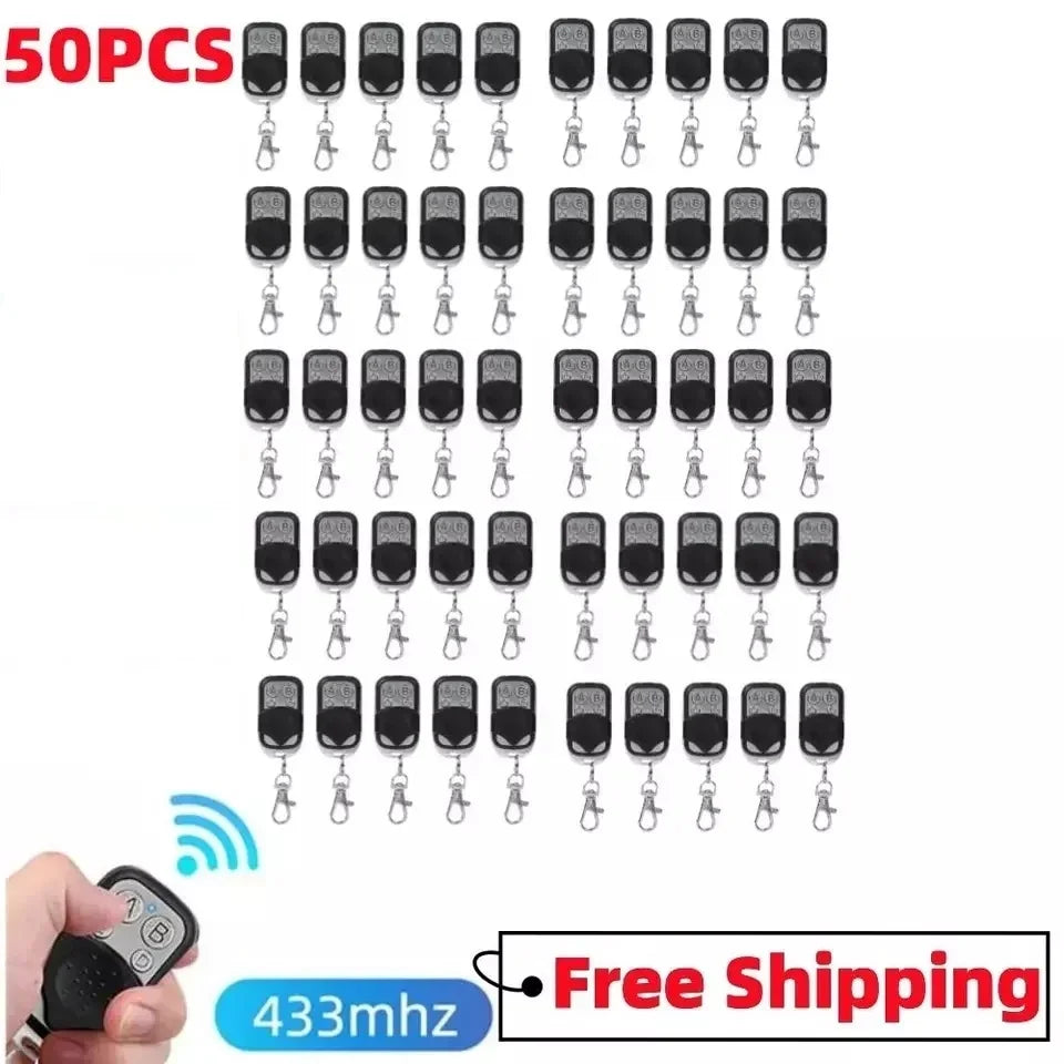 10-50PCS Cloning Duplicator Key Remote Control 433MHZ Clone Fixed Learning Rolling Code For Gate Garage Door Oasis Select 50PCS