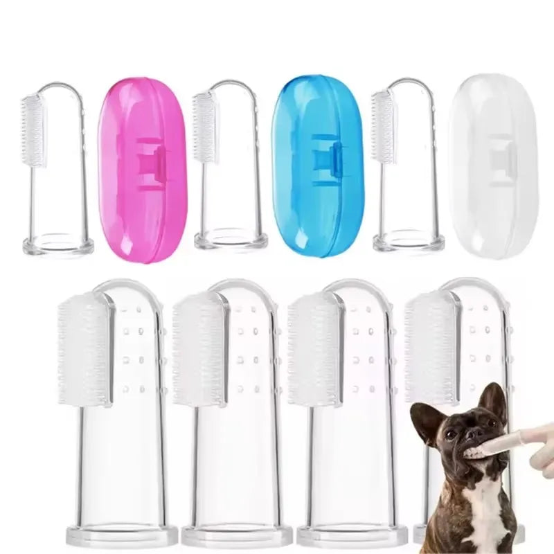 1/2/3/4pcs Silicone Finger Toothbrush Suitable For Dogs And Cats-Teeth Care Easy To Clean Teeth Cleaning Tool Oral Care Tool Oasis Select