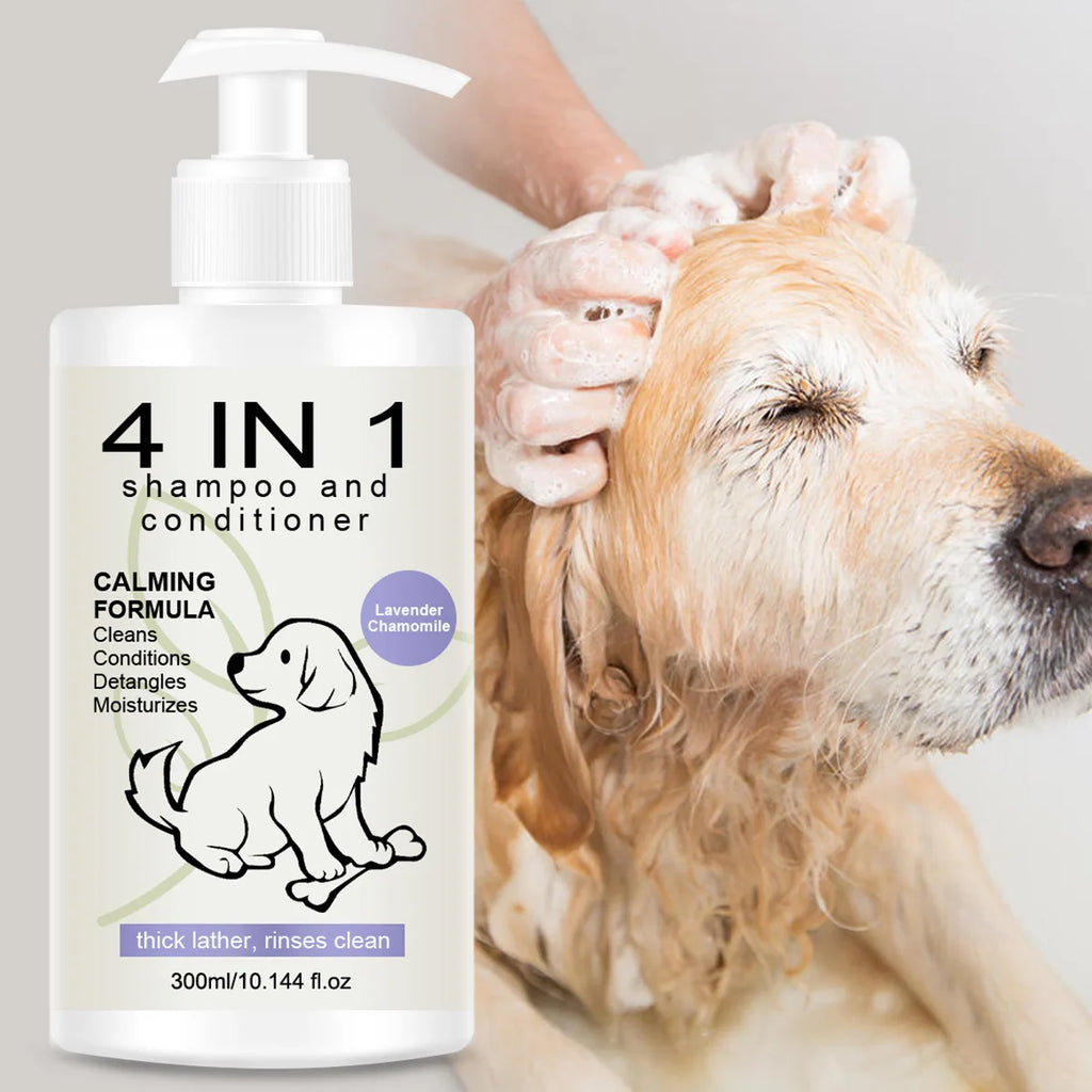 4-in-1 Pet Shampoo & Conditioner for Dogs & Cats | Anti Shed Pet Shampoo Conditioner Oasis Select