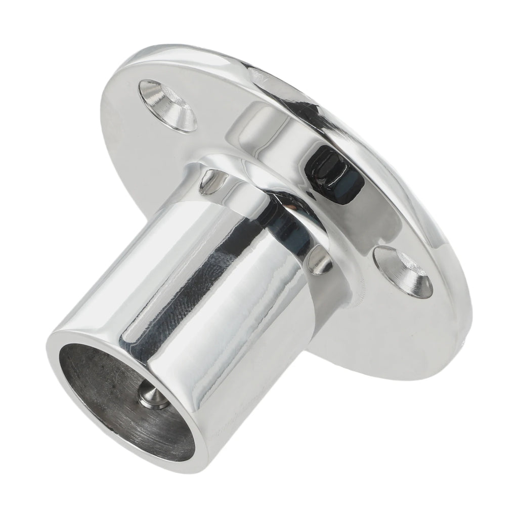316 Stainless Steel Boat Handrail Base for Yacht Railing Fits 7/8 or 1 Tubes Designed for Harsh Marine Environments Oasis Select