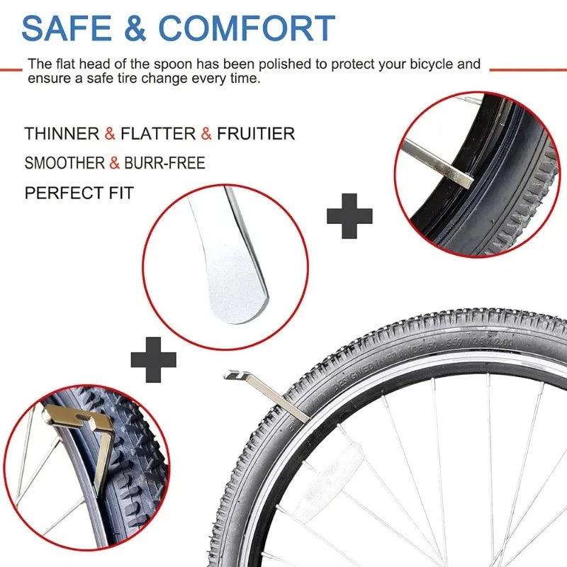 Durable Bike Tire Levers Professional Bicycle Tube Repair Tyre Changing Tool for Cycling Enthusiasts Oasis Select
