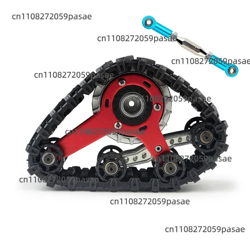 4-Piece Metal Track Wheel Set for RC Crawler | DIY Upgrade