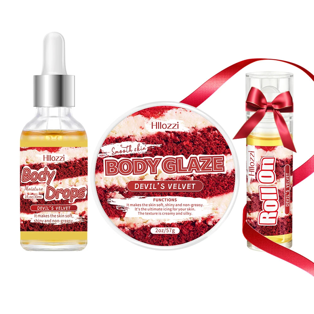 The Devil Velvet Body Oil and Gloss Set includes a free rollerball applicator for long-lasting hydration and moisturizing, Oasis Select Devil Velvet SET