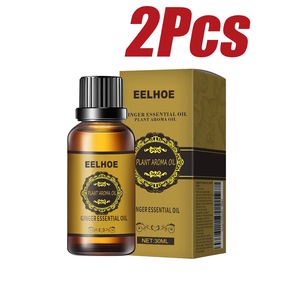 Ginger Essential Oil Slimming Body Massage Natural Fat Burning AntiCellulite Waist Arms Legs Care Promote Metabolism Firming Oil Oasis Select 2 x 30ml Boxed