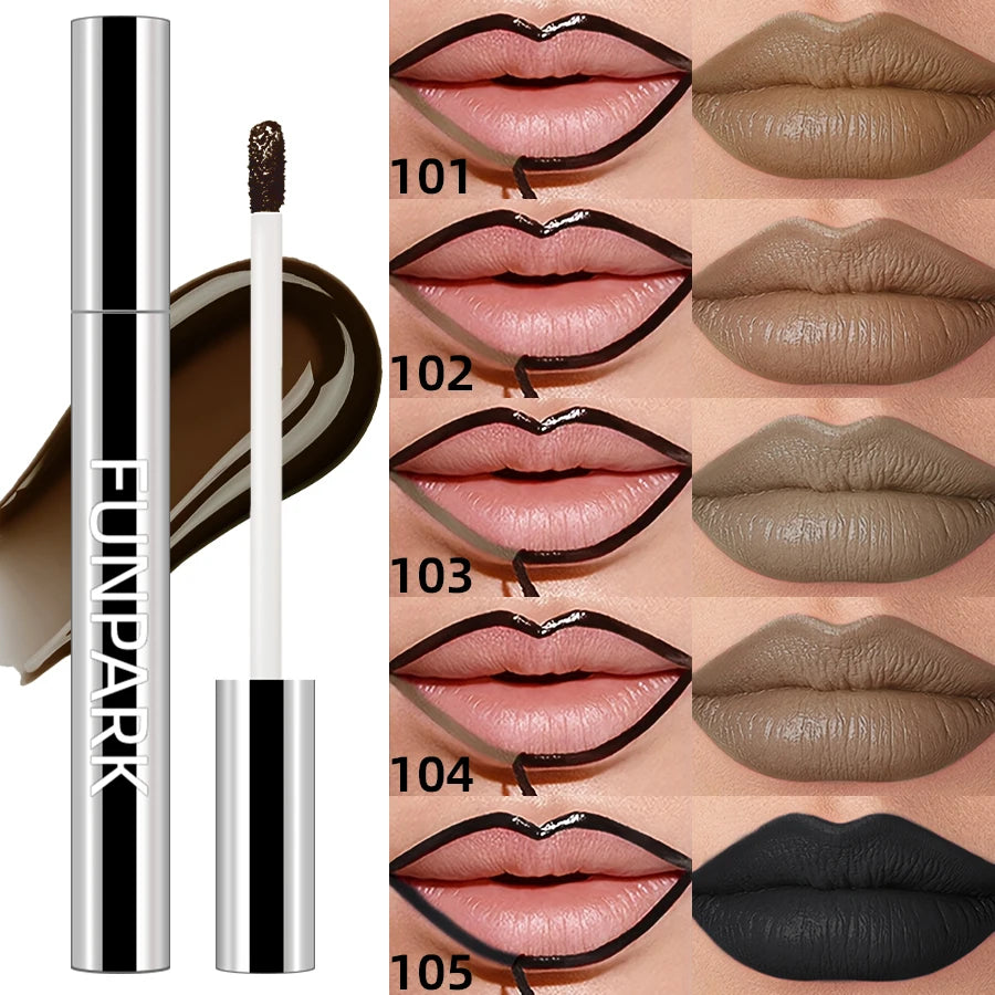 FUNPARK Korean Peel-Off Matte Lip Tint – 5 Colors, Waterproof