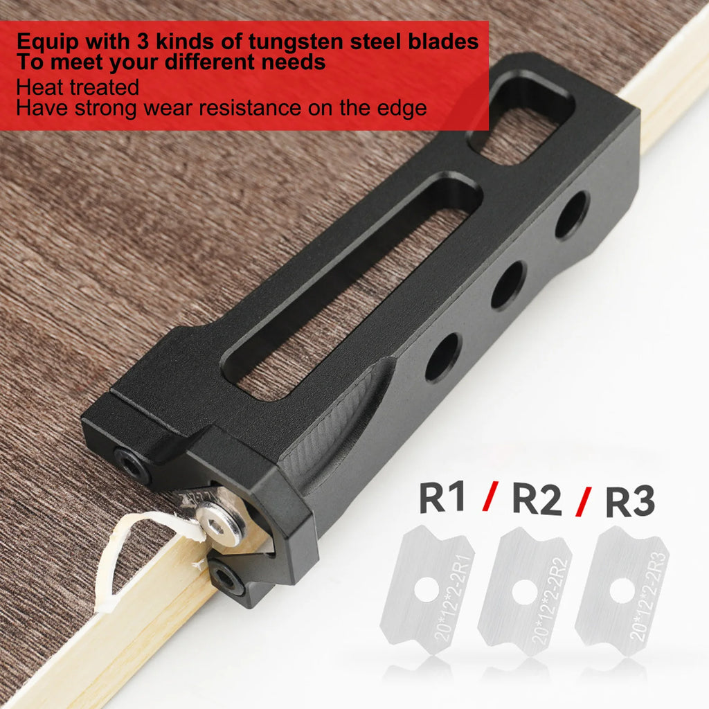 Woodworking Trimmer Woodworking Trimmer Aluminum Alloy Manual Wood Planer Arc Woodworking Scraper with 3 Blades Oasis Select