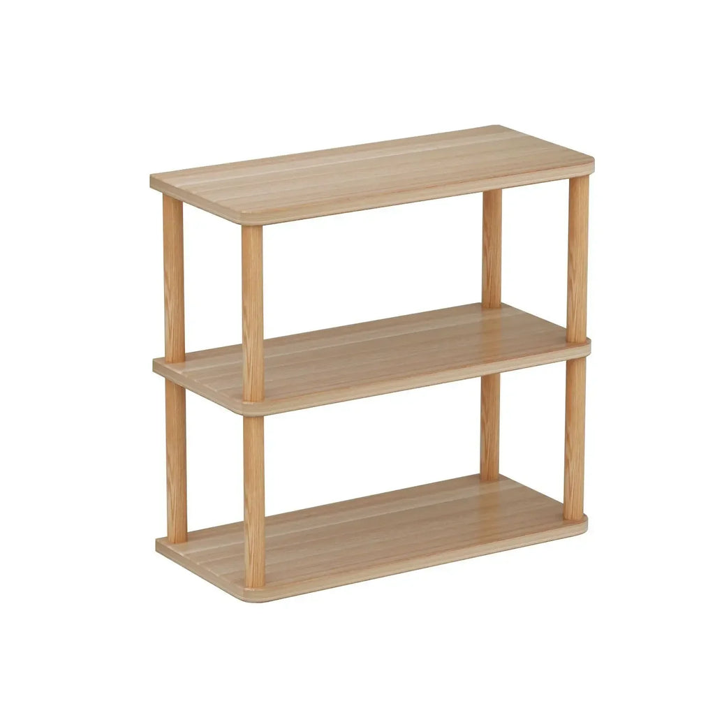 Minimalist Wooden Desktop Bookshelf | Multi-Layer Desk Organizer