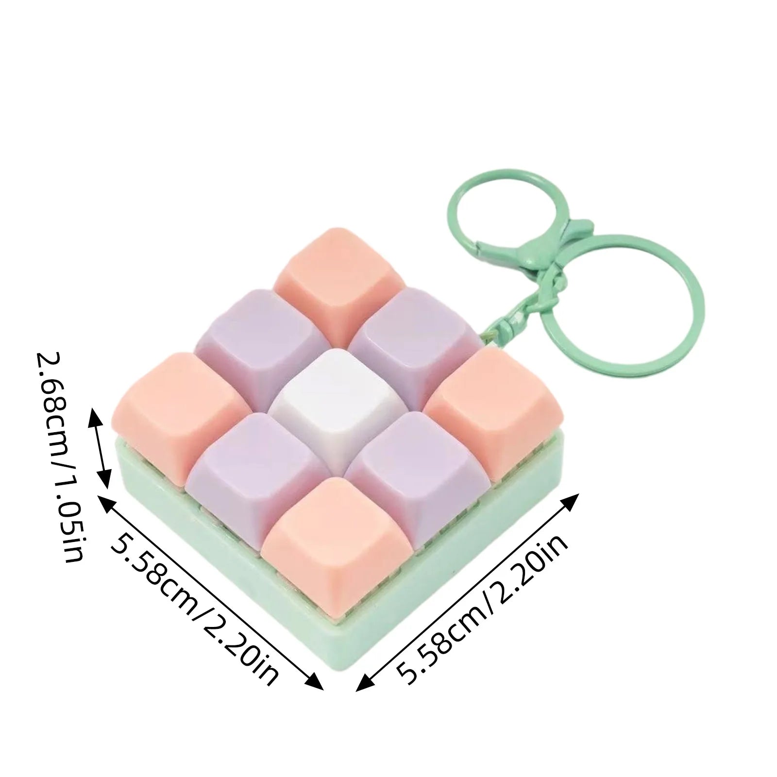 9-Key Fidget Keyboard Keychain – Anti-Stress Toy for Adults Fidget Stress Toy Oasis Select