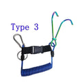 Heavy-duty 316 Stainless Steel Retractable Scuba Sigle/Double Reef Drift Hook with Carabiner Oasis Select Type3