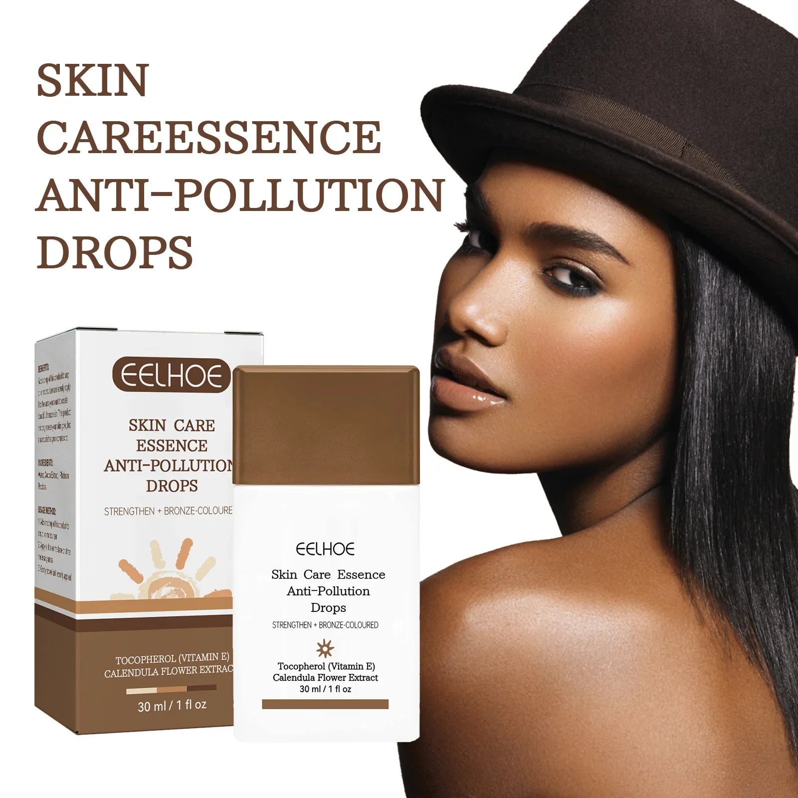 Fake Tan Peptide Serums Liquid Bronze Dark Self Tanning Serum Drops Summer Face Body Bronzing Essence Moisturizing Firming Skin Oasis Select