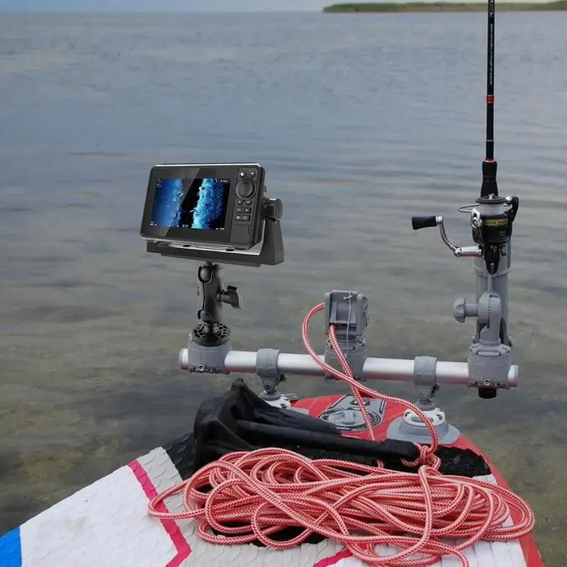 Fish Finder Bracket Reusable Waterproof Raft Fishfinder Mount Electronic Fish Finder Holder Marine Electronic Fish Finder Mount Oasis Select