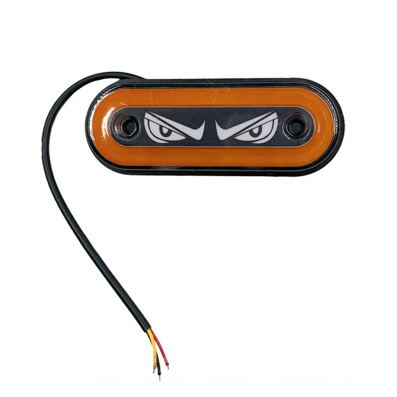 High Visibility 12V/24V LED Side Markers Flashing And Constant Light Modes For Trucks Trailers And Motorcycles Oasis Select Orange