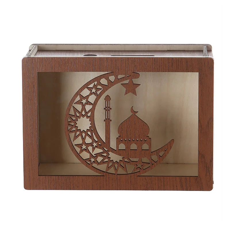 Wooden Money Box with Counter | Vintage Palace-Style Transparent Piggy Bank for Savings Oasis Select