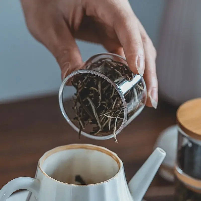 Portable Travel Tea Jar Mini Glass Small Sealed Jar Business Travel Dispenser Bottle Small Tea Storage Jar Oasis Select