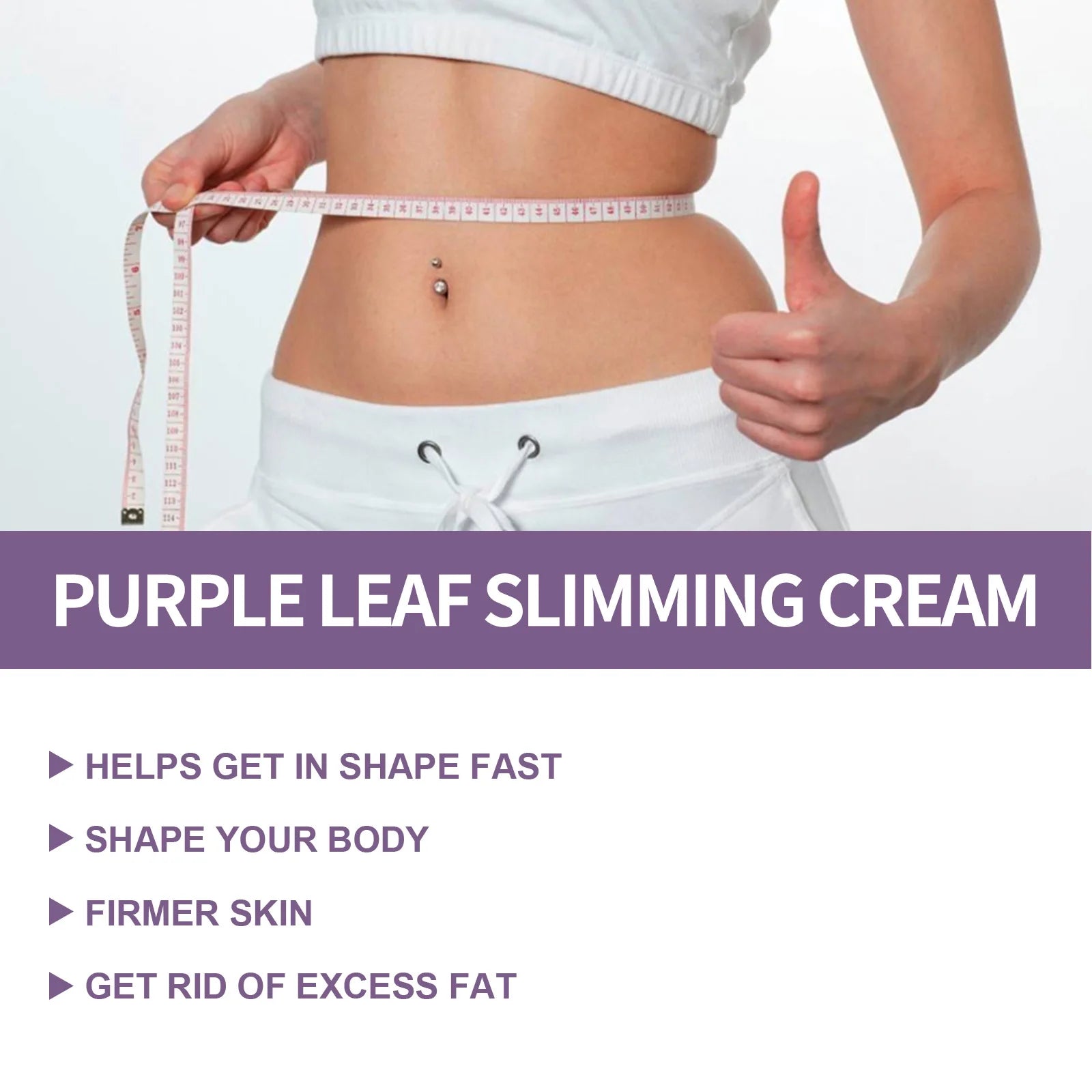 EELHOE Purple Leaf Slimming & Firming Body Cream 30g Slimming Body Cream Oasis Select