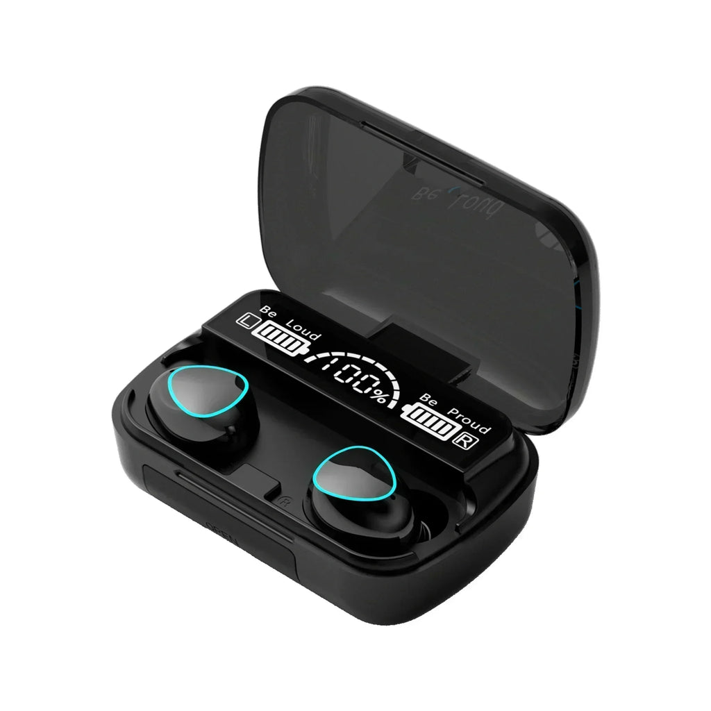 M10 Wireless Headphone Bluetooth Earphones Waterproof Earpieces Sport Earbuds For Huawei Iphone OPPO Xiaomi TWS Music Headset Oasis Select Black