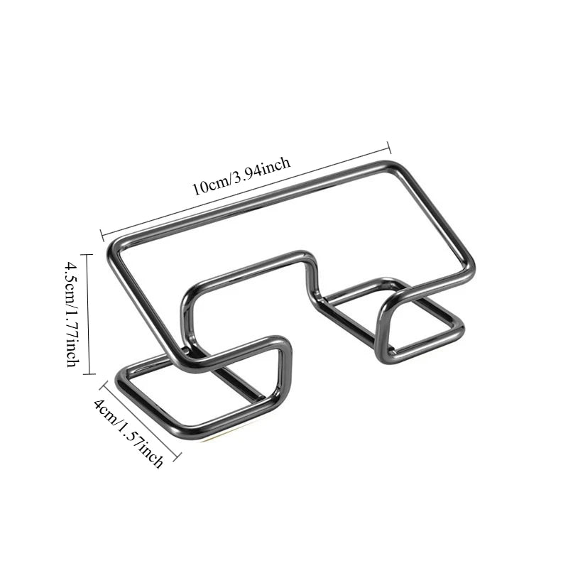Metal Business Card Holder Display Rack Black Wire Desk Organizer For Office Home Desktop Storage Accessories Name Oasis Select