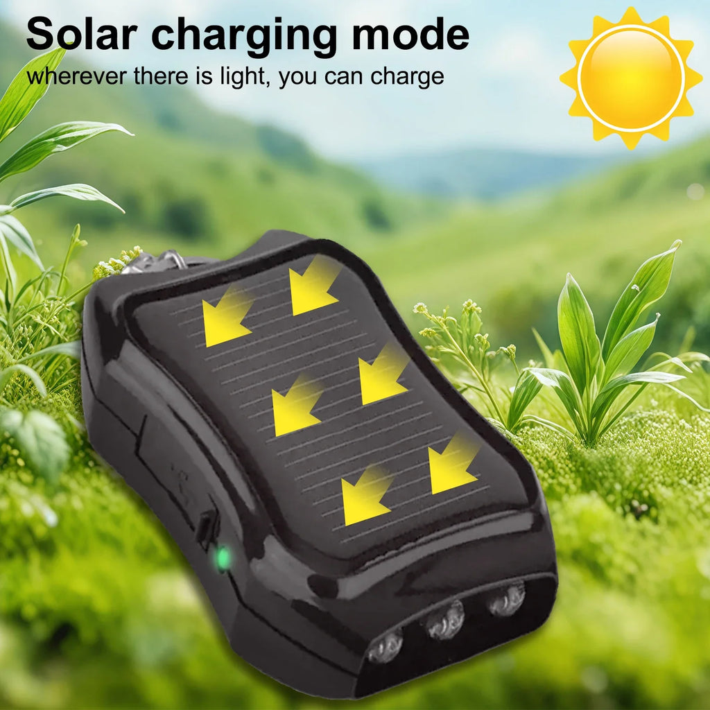 Mini Keychain Light Portable Solar Charging Flashlight Small Torch Emergency Lights USB Rechargeable Keychain Flashlights Oasis Select