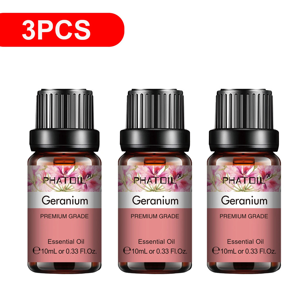 PHATOIL 3-Pack Essential Oils Gift Set | 10ml Aromatherapy Oils