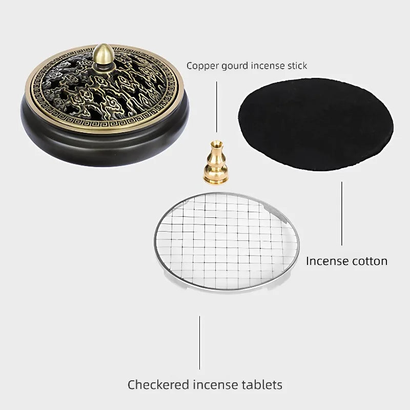 Incense Burners for Home Use Indoor Tea Ceremony Niche High-end Brass Suitable for Burning Incense and Decorating Homes Oasis Select