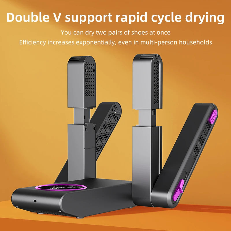Electric Shoe Dryer Intelligent 220V Ultraviolet Deodorization & Sterilization Home Foldable Fast Heating Shoe Drying Machine Oasis Select