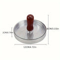 1PC Non-Stick Burger Press Patty Maker Metal Hamburger Mold for Beef Cheese Veggie Burger Making Suitable for BBQ Grill Cooking Oasis Select red handle