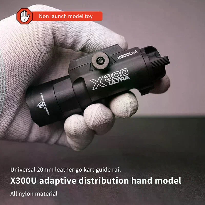 X300U-A Multi - Functional Tactical Light: Fits 20mm Rail, For Toy Airsoft Guns, Hunting, CS Matches & Wargames Oasis Select