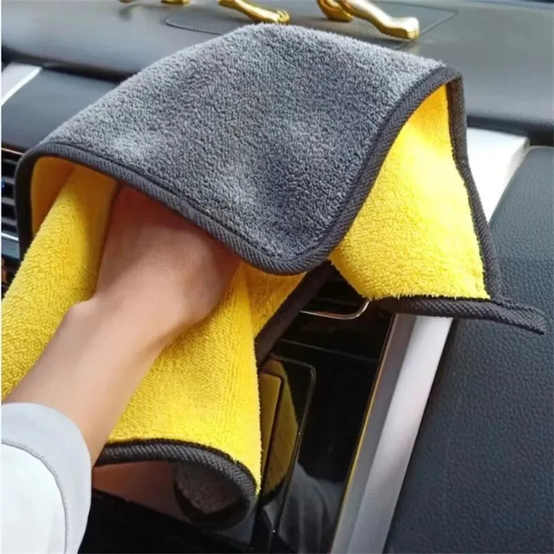 1/2/5Pcs Car Cleaning Cloth Professional Cleaning Car Wiping Microfiber Towel Car Wash Towel Accessories Oasis Select