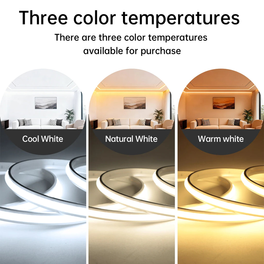 24V WIFI Tuya Smart Life APP Control Dimming Lamp,High Quality Silicone LED Strip 280LEDs/m Brighter Than Other Neon Light Strip Oasis Select