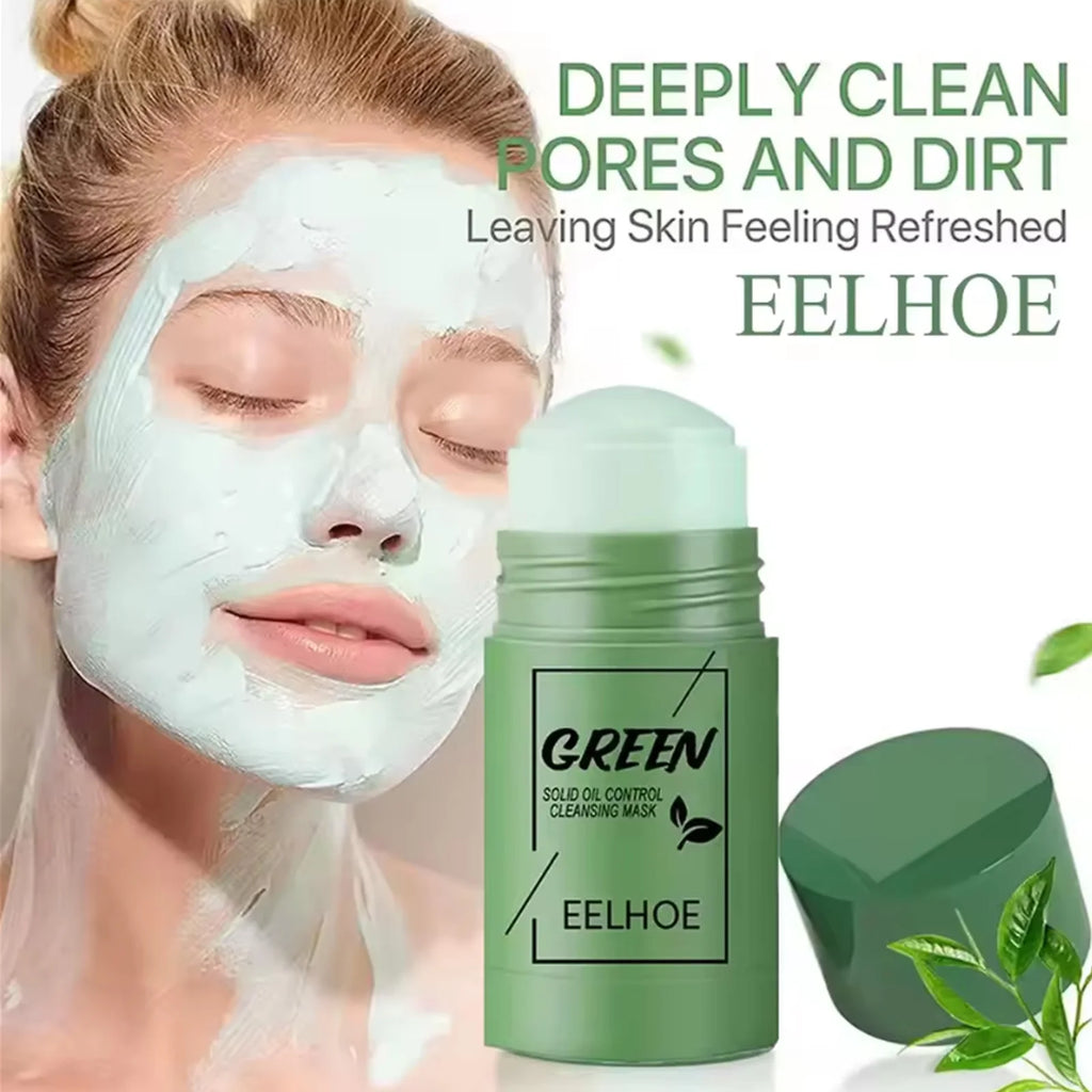 Eelhoe Green Tea Solid Face Mask – Pore & Acne Control 40g Clay Face Mask Stick Oasis Select