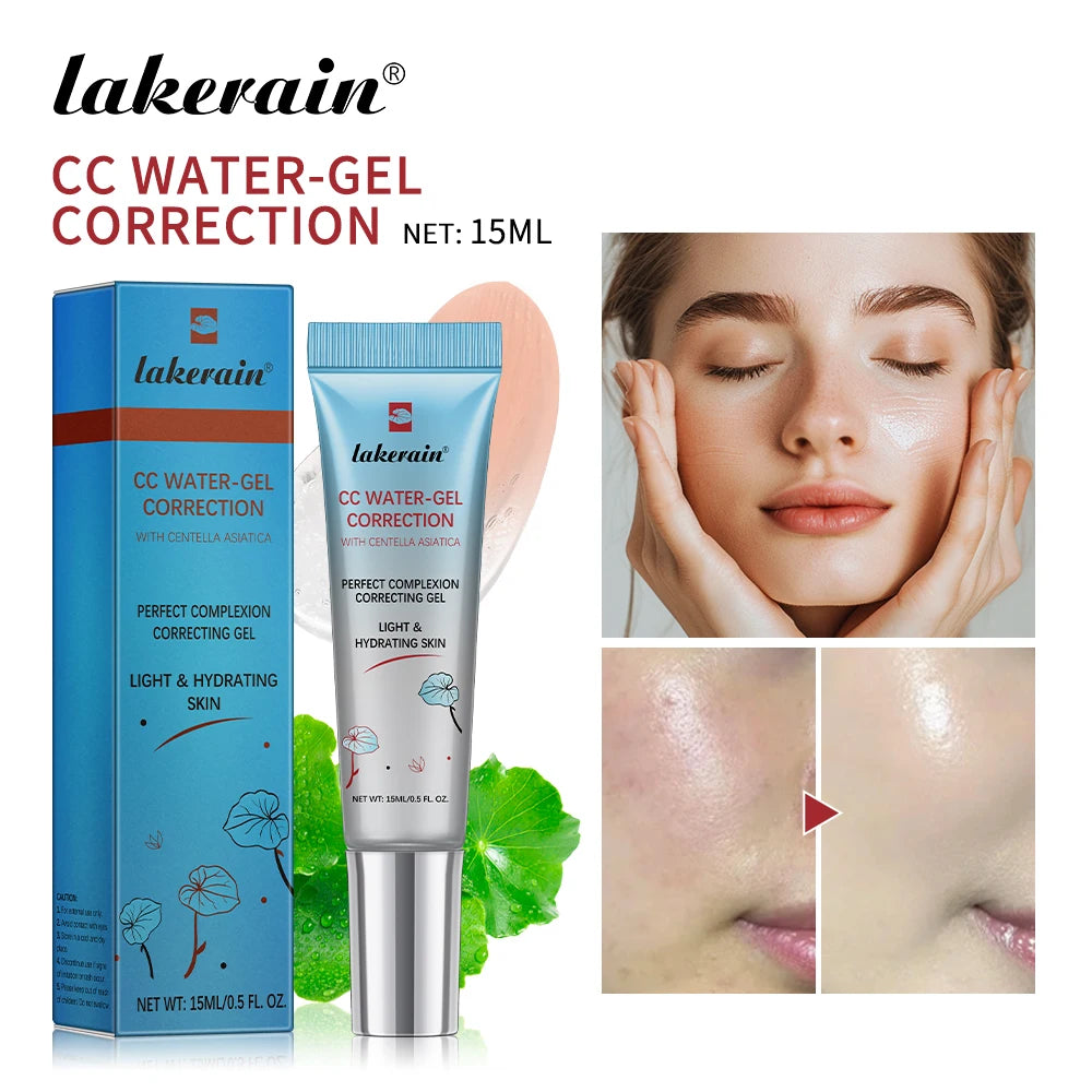 45/15ml Color Correcting CC Cream Moisturizing Waterproof Sweat-proof Makeup Before Concealer Lasting Makeup Change CC Cream Oasis Select Transparent