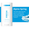 Deodorant Contains Naturally Derived Ingredients, 72 Hour Odor Control | Deodorant for Women Men, Aluminum Free, Coconut Oil 75g Oasis Select Alpine spring