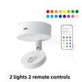 13-Color RGB LED Magnetic Spotlight – Remote Control & Dimmable