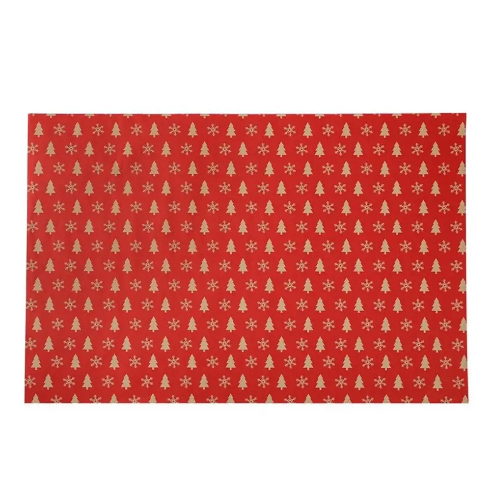 50x70cm Xmas Gift Paper Recyclable Kraft Wrapping Paper Christmas Wrapping Paper Sturdy For Wedding Winter Holiday Christmas Oasis Select Snowflake