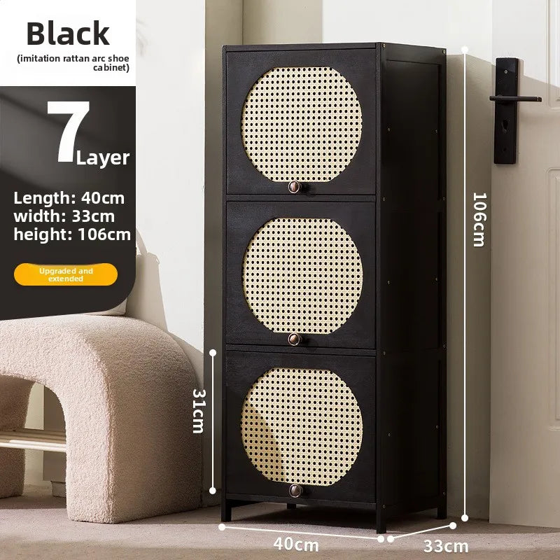 Shoe Cabinet Creative Entrance Cabinet Entrance Door Living Room Locker Storage Integrated Dust-proof Shoe Rack Oasis Select Seven floors 40