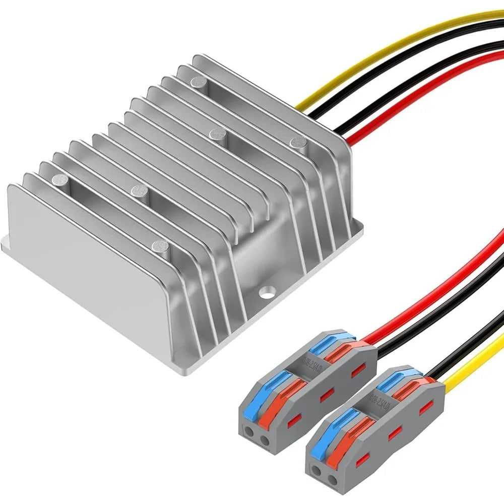 36V 48V Buck to 24V 20A 480W Buck Converter Golf Cart Power Converter Module Transformer Automotive Truck Marine Transformer Oasis Select