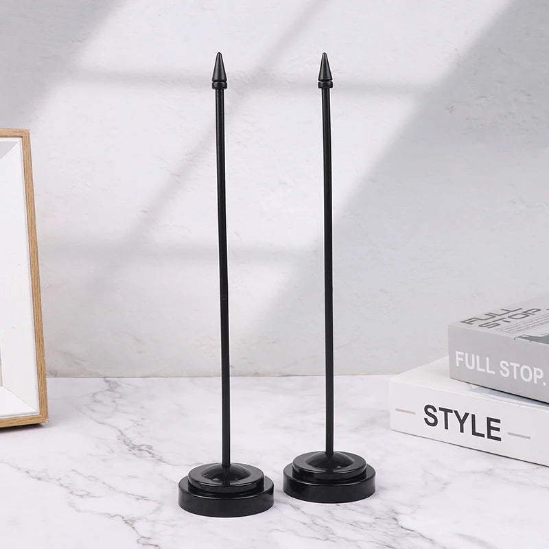 5Pcs Nail-Free Flagpole Flag Support Stand Universal Flagpole Flag Display Holder Banner Pedestal Flag Holder Desk Flagpole Deco Oasis Select