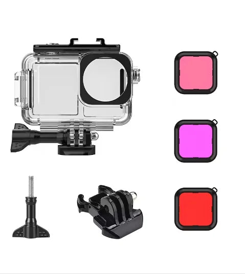 45M Waterproof Dive Case + Filters for DJI OSMO Action 3/4/5 Pro