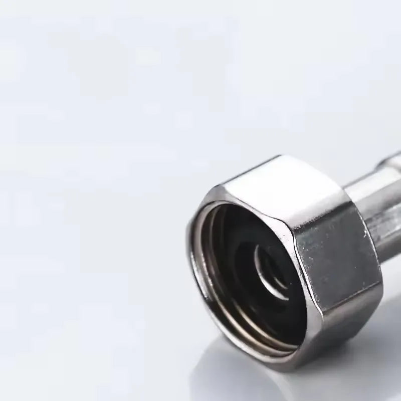 G1/2'' Stainless Steel Nylon Braided Tube Pipe Hose Silicone Plumbing Thermoresistant Tap Basin Faucet Sink Kitchen Bathroom Oasis Select