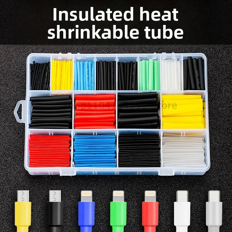 Thermal-Activated Cable Sleeve Shrinkable Wire Protector Kit Insulation Tubes for DlY Proiects Automotive Electronics Repair Oasis Select
