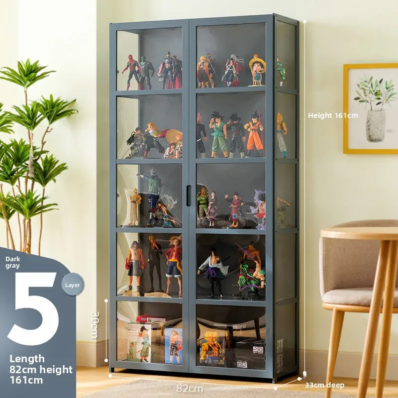 Figure display cabinet Acrylic display cabinet Lego display rack Transparent imitation glass Cosmetics shelf Household Oasis Select Fifth floor 82