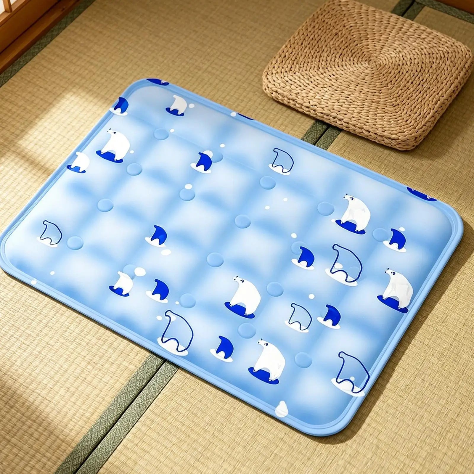 Pet Dogs Cat Summer Cooling Pad Mat Washable Foldable Puppy Big Dog Ice Cooling Bed Mattress Cool Mascotas Cushion Blanket