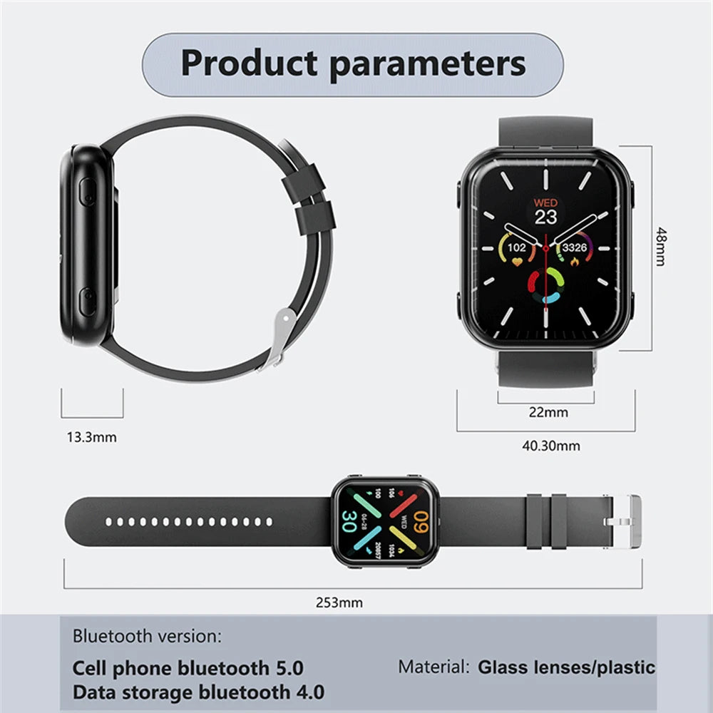 2 In 1 Equipped With TWS Earphones Smart Watch Women Men Sports Sleep Heart Rate Health Monitoring BT Call Music Smartwatch Lady Oasis Select