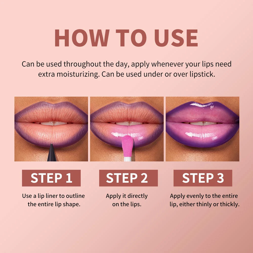 Lip Liner & Lip Gloss Set Shiny Long Lasting Moisturizing Lip Liner and Lip Gloss Combo Multiple Occasions Lips Makeup Oasis Select