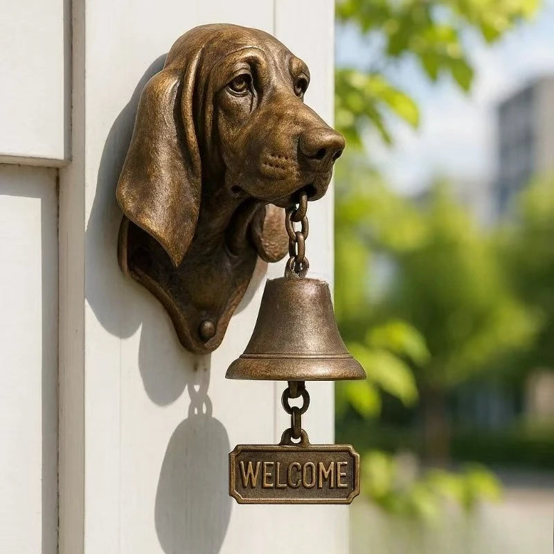 Basset Hound Welcome Doorbell Animal Series Welcome Doorbell decorative figurines Oasis Select