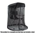 Portable Outdoor Detachable Mosquito Net Easy Setup Foldable for Garden Courtyard Fishing Camping Travel Patio Rocking Oasis Select Black (no chair)