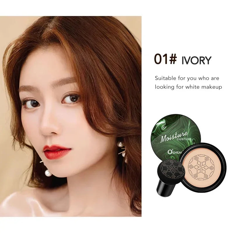 LAIKOU BB Cream Air Cushion Foundation Concealer – Mushroom Puff