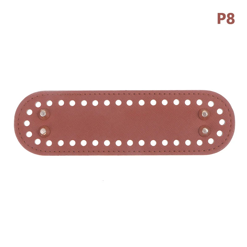 PU Leather Bag Bottom Base with Holes for DIY Crochet Bags Crochet Bag Base Oasis Select 8